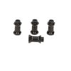 D216 - CHASSIS BRACE POST (BLACK/4pcs)