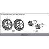 Differential crown gear and pinion set