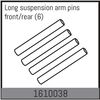 Long suspension arm pins front/rear (6)