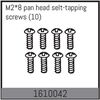 M2*8 pan head selt-tapping screws (10)