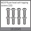 M2.6*8 pan head selt-tapping screws (10)