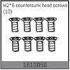 M2*6 countersunk head screws (10)