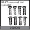 M2.6*8 countersunk head screws (10)