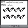 M2.5 pan head cross screw steps 4.0 (12)