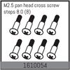M2.5 pan head cross screw steps 8.0 (8)