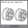 Plastic rim set - black (2)