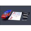 GT24TR CAR BODY PAINTED AND DECORATED BODY (RED/BLUE)