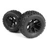 Pneus Linebacker montés sur roues MT (noir/2pcs)