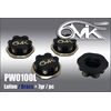 6MIK Brass 1:8 Wheel Nut Black Gold (4pcs)