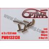 Goupilles de Cardans ø3 x 13,8mm (10) HB Racing / X-Ray / MBX / TLR (10pcs)