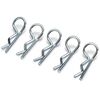 Clips carrosserie moyen / Argent (10 pcs)