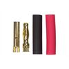 Avionics Gold plug 4mm Male & Female 1 pair w/shrink