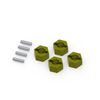 Jeu de moyeux hexagonaux de 7 mm (laiton/4 pièces)