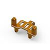 Support de servo de direction en aluminium (orange)