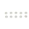 Alu Nylon nut silver 2mm (10pcs)