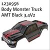 Monster Truck Karosserie schwarz AMT3.4-V2