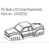 PC Body LCG Clear/Unpainted - GOAT
