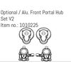 Opt. Alu Front Portal Hub Set V2 - EVO/GOAT