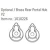 Opt. Brass Rear Portal Hub V2 - EVO GOAT