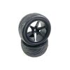 1:10 Buggy Wheel Set 6-Spoke/Street front black (2)