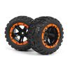 Slyder MT Wheels/Tires Assembled (Black/Orange)