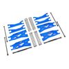 Suspension kit, X-Maxx WideMaxx, blue (includes front & rear suspension ar ms, front toe links, driveshafts, sho