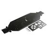 Chassis w/Brace, 4mm Black: DBXL-E 2. 0