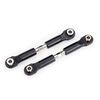 Turnbuckles, camber link, 49mm (63mm center to center) (assembled with rod ends and hollow balls) (1 left, 1 ri