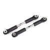 Turnbuckles, camber link, 49mm (73mm center to center) (assembled with rod ends and hollow balls) (1 left, 1 ri