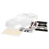Body, X-Maxx (clear, untrimmed, requi res painting)/ window masks/ decal sh eet