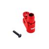 Servo horn, steering, 6061-T6 aluminu m (red-anodized)