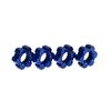 Wheel hubs, hex, aluminum (blue-anodi