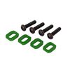 Washers, motor mount, aluminum (green
