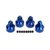 Shock caps, aluminum (blue-anodized),