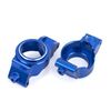 Caster blocks (c-hubs), 6061-T6 alumi num (blue-anodized), left & right