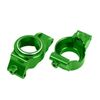 Caster blocks (c-hubs), 6061-T6 alumi num (green-anodized), left & right