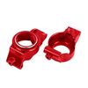 Caster blocks (c-hubs), 6061-T6 alumi num (red-anodized), left & right