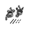 Steering blocks, 6061-T6 aluminum (gr ay-anodized), left & right