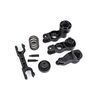 Steering bellcranks/ servo saver/ ser vo saver spring/ draglink/ 3x20mm sho ulder screws (2)