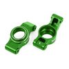 Carriers, stub axle (green-anodized 6 061-T6 aluminum) (left & right)