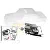 Body, Mercedes-Benz G 63 (clear, requ ires painting)/ decals/ window masks (includes grille, side mirrors, door
