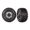 Tires & wheels, assembled, glued (bla ck chrome 2.8' wheels, Sledgehammer t ires, foam inserts) (2) (TSM?┬½ rated)