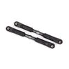 Camber links, front, Sledge (TUBES da rk titanium-anodized, 7075-T6 aluminu m, stronger than titanium) (117mm) (2