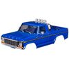 Body, Ford F-150 Truck (1979), comple te, blue (includes grille, side mirro rs, door handles, roll bar, windshiel