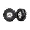 Tires & wheels, assembled (chrome 1.0 ' wheels, Mickey Thompson Baja Pro Xs 2.4x1.0' tires) (2)