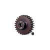 Gear, 19-T pinion (machined, hardened steel) (1.0 metric pitch) (fits 5mm shaft)/ set screw