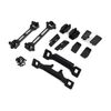 Body conversion kit, Slash 2WD (inclu des front & rear body mounts, latches , hardware) (for clipless mounting)