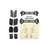 Body conversion kit, Slash 2WD/Slash 4X4 (includes front & rear latch moun ts, latches, hardware) (for clipless