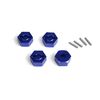 Aluminium 14mm Sechskant Nabensatz (Blau/4Stk)