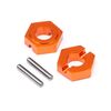D413 - ALUMINUM HEX HUB 9.8MM (FRONT/2PCS)